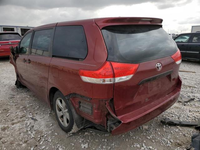 5TDKA3DC8BS007063 - 2011 TOYOTA SIENNA BAS MAROON photo 3