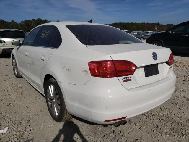 3VWLX7AJ7BM034667 - 2011 VOLKSWAGEN JETTA SEL WHITE photo 3