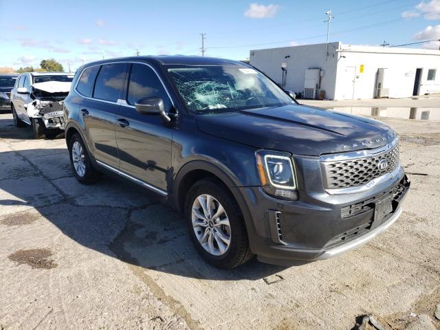 5XYP24HCXMG108513 - 2021 KIA TELLURIDE GRAY photo 1