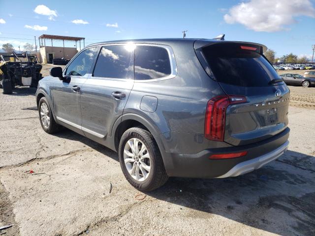 5XYP24HCXMG108513 - 2021 KIA TELLURIDE GRAY photo 3