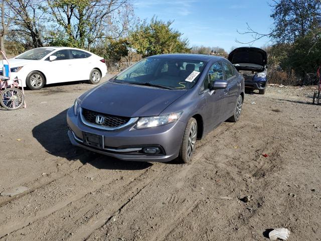 19XFB2F99EE259381 - 2014 HONDA CIVIC EXL 灰色 照片 2