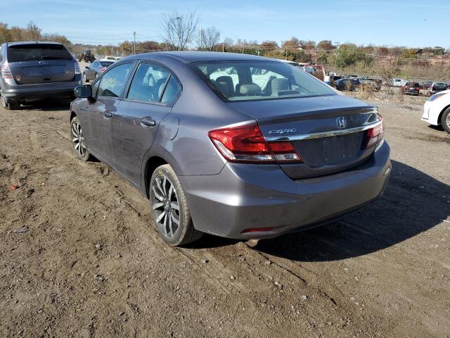 19XFB2F99EE259381 - 2014 HONDA CIVIC EXL 灰色 照片 3