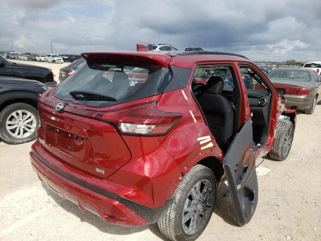 3N1CP5DV1PL470176 - 2023 NISSAN KICKS SR RED photo 4