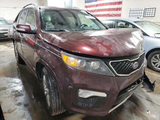 5XYKWDA25DG351968 - 2013 KIA SORENTO SX BURGUNDY photo 1