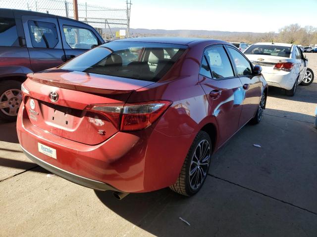 2T1BURHE5EC011610 - 2014 TOYOTA COROLLA L RED photo 4