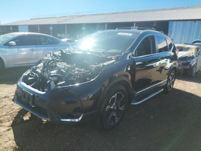 7FARW1H96JE014426 - 2018 HONDA CR-V TOURI BLACK photo 2