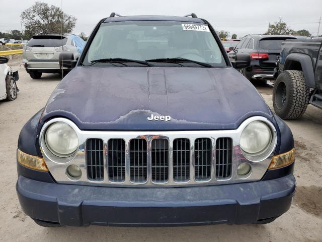 1J8GK58K56W159395 - 2006 JEEP LIBERTY LI BLUE photo 5