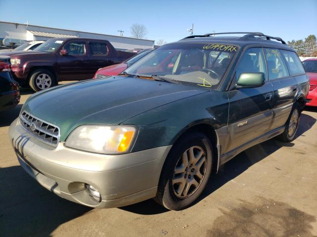 4S3BH6863Y7648531 - 2000 SUBARU LEGACY OUT GREEN photo 2