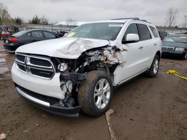 1C4SDJDT0DC661751 - 2013 DODGE DURANGO CR WHITE photo 1