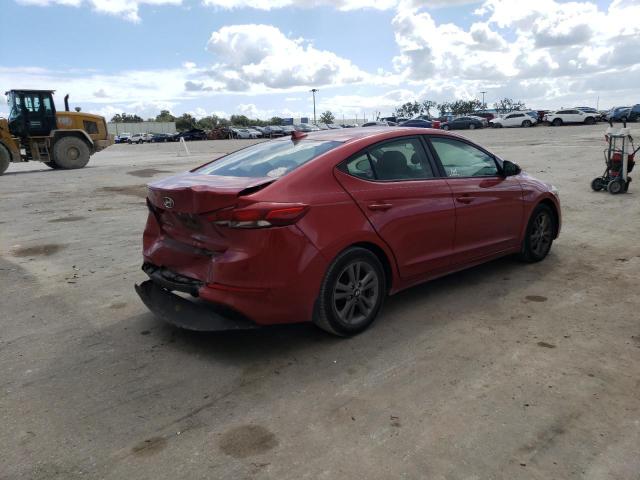 5NPD84LFXHH050517 - 2017 HYUNDAI ELANTRA SE RED photo 4