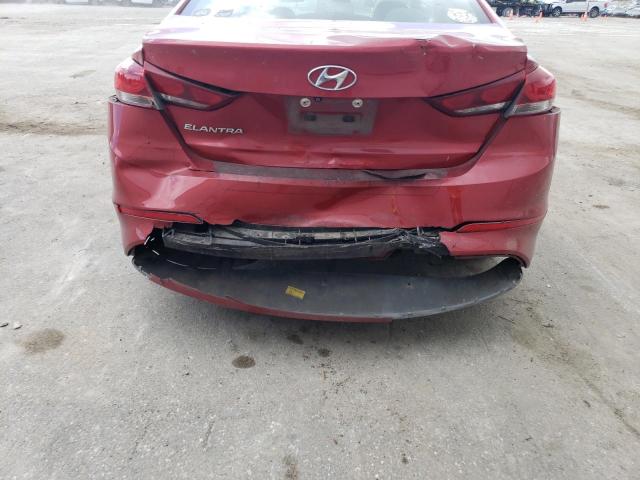 5NPD84LFXHH050517 - 2017 HYUNDAI ELANTRA SE RED photo 9