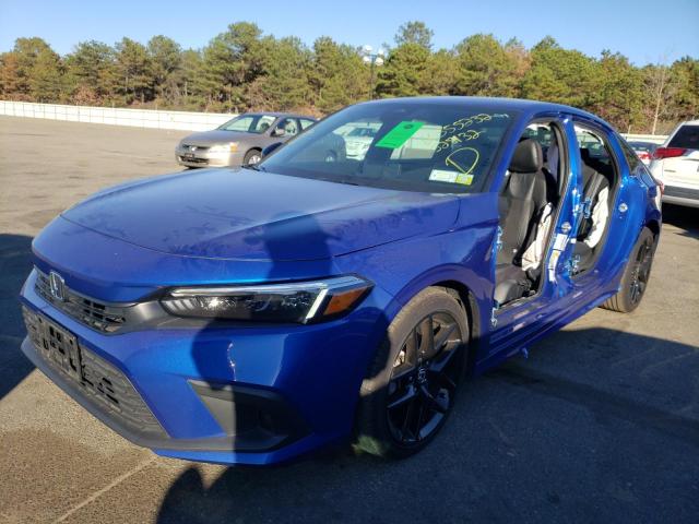 2HGFE2F55NH528132 - 2022 HONDA CIVIC SPOR 蓝色 照片 2