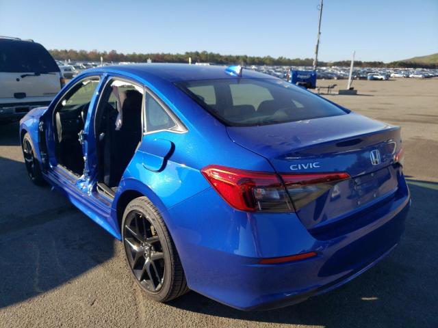 2HGFE2F55NH528132 - 2022 HONDA CIVIC SPOR 蓝色 照片 3