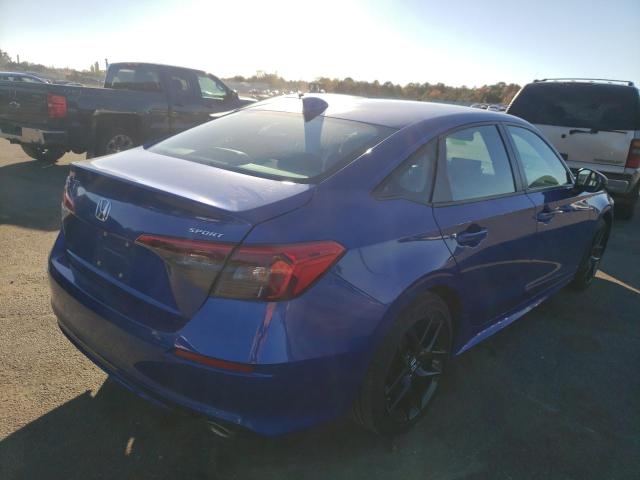 2HGFE2F55NH528132 - 2022 HONDA CIVIC SPOR 蓝色 照片 4