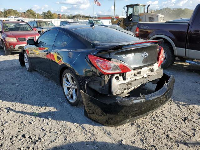 KMHHU6KH8AU012254 - 2010 HYUNDAI GENESIS CO BLACK photo 3