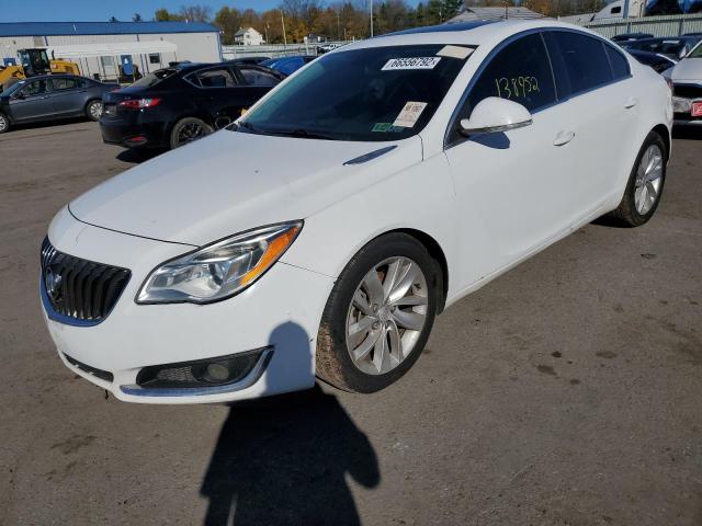 2G4GK5EX2G9177592 - 2016 BUICK REGAL WHITE photo 2