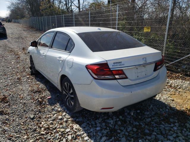 19XFB2F97DE210632 - 2013 HONDA CIVIC EXL أبيض صورة 3