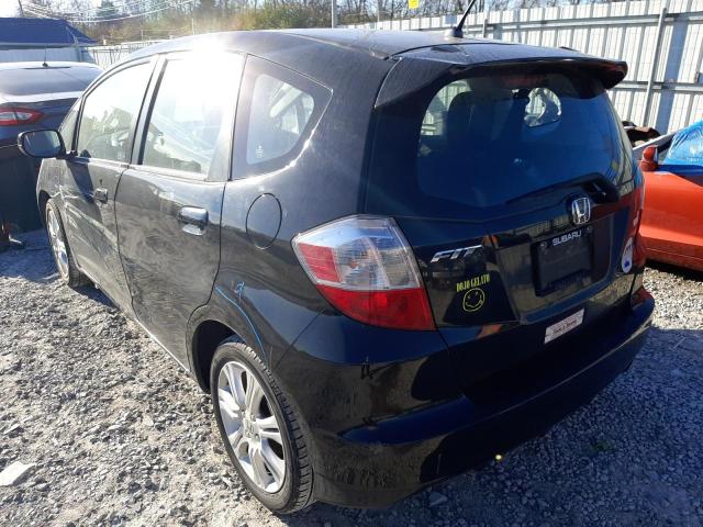 JHMGE8H52BC016053 - 2011 HONDA FIT SPORT BLACK photo 3