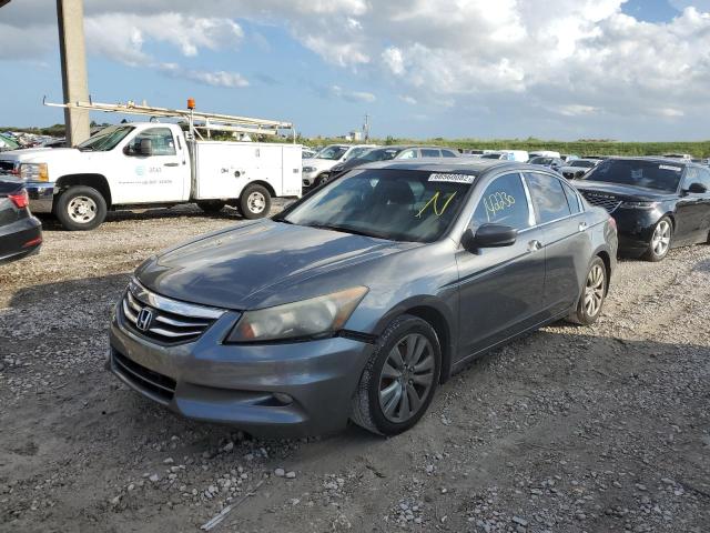 1HGCP3F76CA004682 - 2012 HONDA ACCORD EX GRAY photo 2