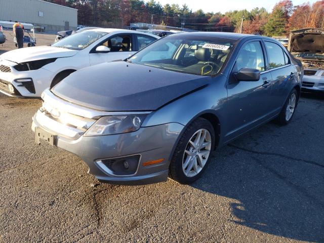 3FAHP0JA9CR433140 - 2012 FORD FUSION SEL SILVER photo 2