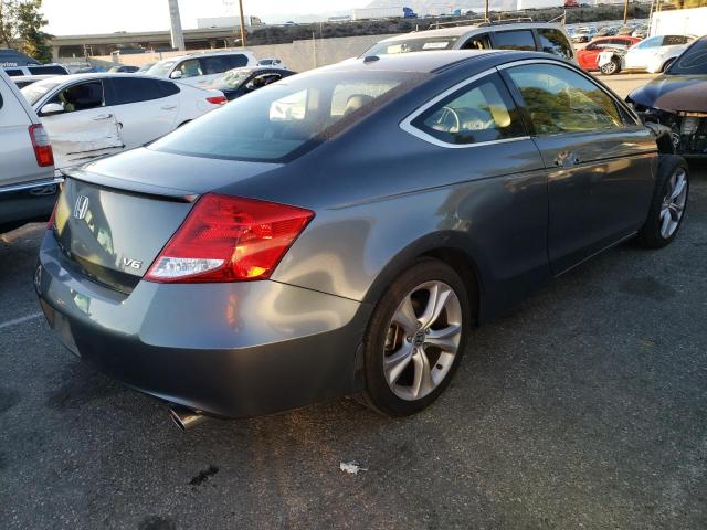 1HGCS2B88BA003927 - 2011 HONDA ACCORD EXL GRAY photo 4