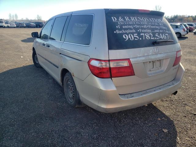 5FNRL38295B501208 - 2005 HONDA ODYSSEY LX BEIGE photo 3