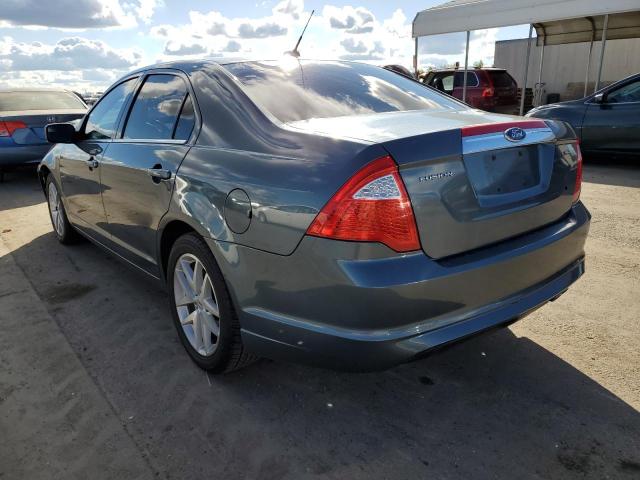 3FAHP0JAXCR296631 - 2012 FORD FUSION SEL BLUE photo 3