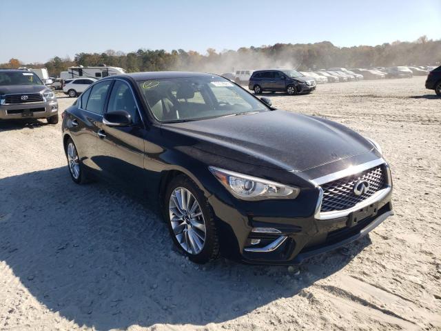 JN1EV7BPXMM706145 - 2021 INFINITI Q50 LUXE BLACK photo 1