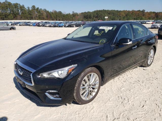 JN1EV7BPXMM706145 - 2021 INFINITI Q50 LUXE BLACK photo 2