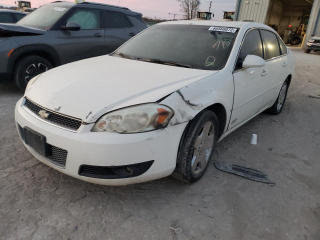 2G1WD58C569100841 - 2006 CHEVROLET IMPALA SUP WHITE photo 2