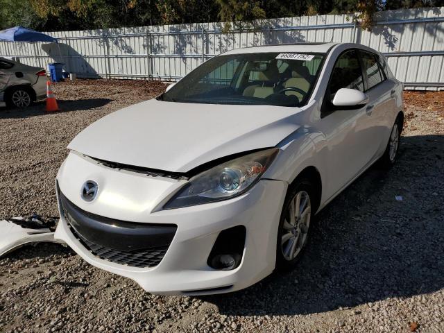 JM1BL1M74D1723430 - 2013 MAZDA 3 I WHITE photo 2