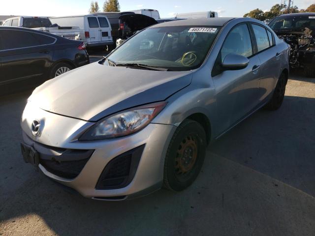 JM1BL1UG5B1444145 - 2011 MAZDA 3 I SILVER photo 2