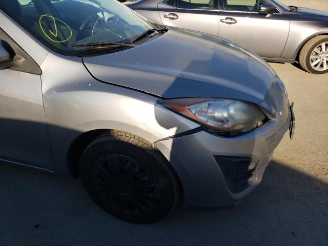 JM1BL1UG5B1444145 - 2011 MAZDA 3 I SILVER photo 9