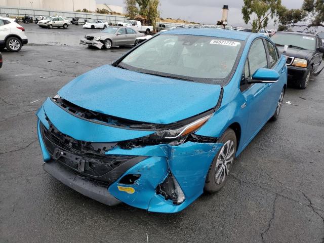 JTDKAMFP3N3205240 - 2022 TOYOTA PRIUS PRIM Blau Foto 2