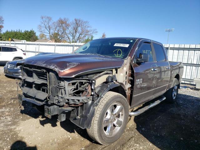 1C6RR7LT9FS766843 - 2015 RAM 1500 SLT BROWN photo 2