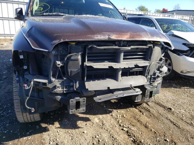 1C6RR7LT9FS766843 - 2015 RAM 1500 SLT BROWN photo 9