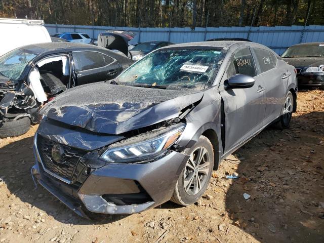 3N1AB8CV9NY237980 - 2022 NISSAN SENTRA SV GRAY photo 2