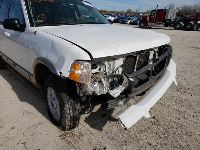 1FMDU84W03UC45005 - 2003 FORD EXPLORER E WHITE photo 9