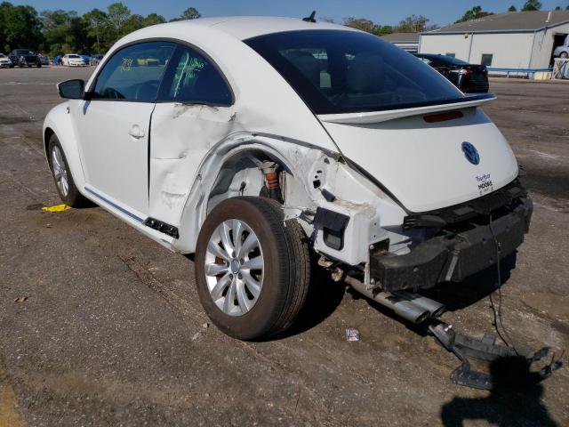 3VWFD7AT8KM712608 - 2019 VOLKSWAGEN BEETLE S WHITE photo 3