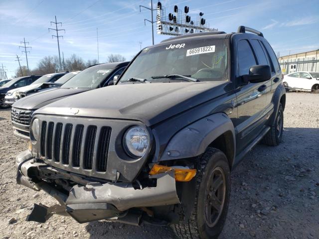 1J8GL38K95W643988 - 2005 JEEP LIBERTY RE GRAY photo 2