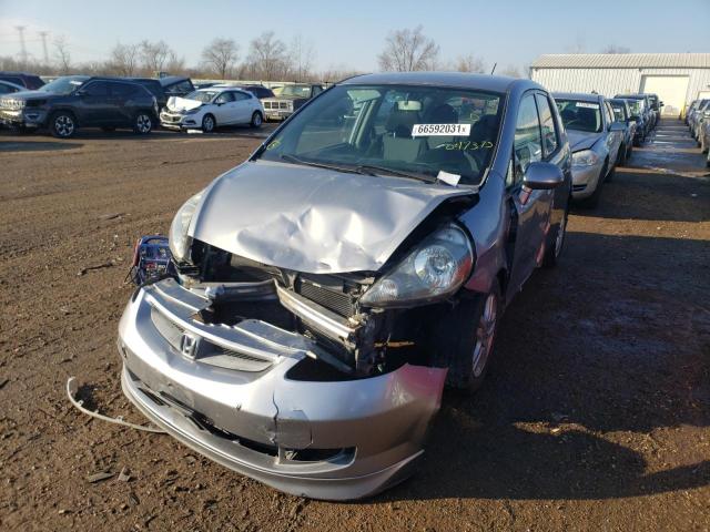 JHMGD38697S047375 - 2007 HONDA FIT S SILVER photo 2