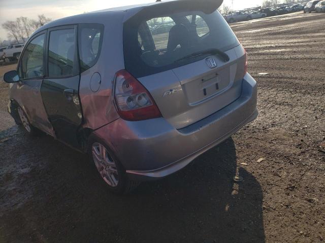 JHMGD38697S047375 - 2007 HONDA FIT S SILVER photo 3