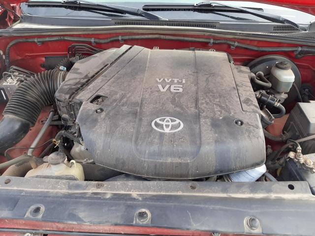 5TETU62N36Z164865 - 2006 TOYOTA TACOMA PRE RED photo 7