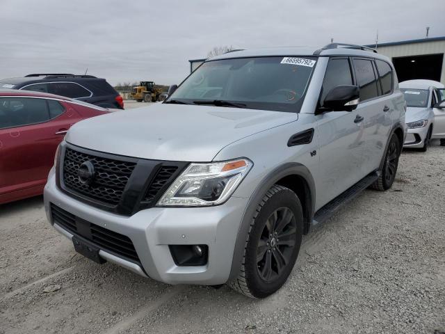 JN8AY2NE0H9700559 - 2017 NISSAN ARMADA PLA SILVER photo 2