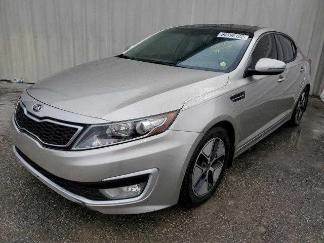 KNAGM4AD8C5032811 - 2012 KIA OPTIMA HYB SILVER photo 2