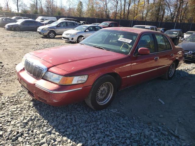 2MEFM75W7YX623194 - 2000 MERCURY GRAN MARQ RED photo 2