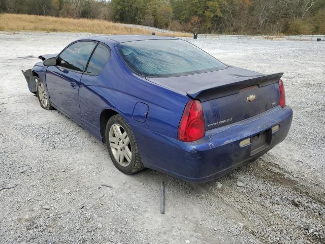 2G1WK15K979145986 - 2007 CHEVROLET MONTE CARL 蓝色 照片 3