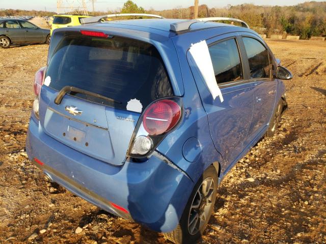 KL8CF6S99DC560753 - 2013 CHEVROLET SPARK 2LT BLUE photo 4