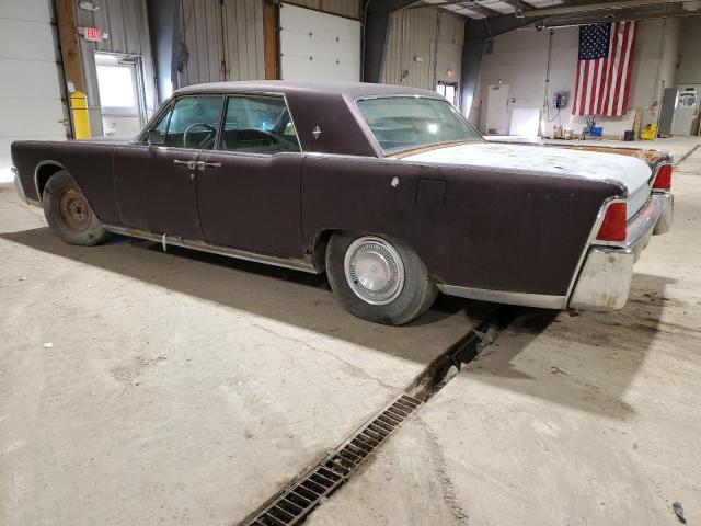 4Y82N424616 - 1964 LINCOLN CONTINENTL PURPLE photo 2