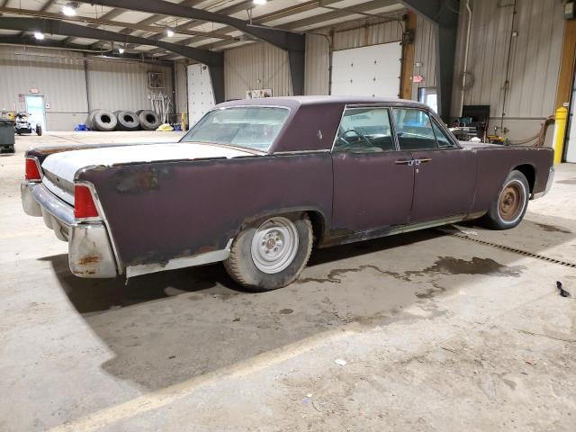 4Y82N424616 - 1964 LINCOLN CONTINENTL PURPLE photo 3